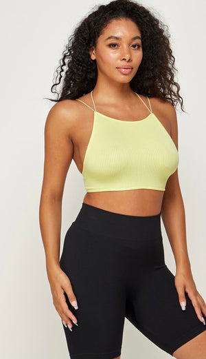 Double strapped crop top