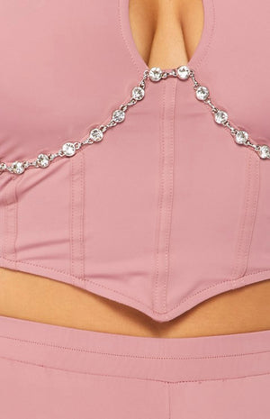 Soft Pink Rhinestone Set